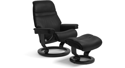 Stressless Sunrise Recliner Black